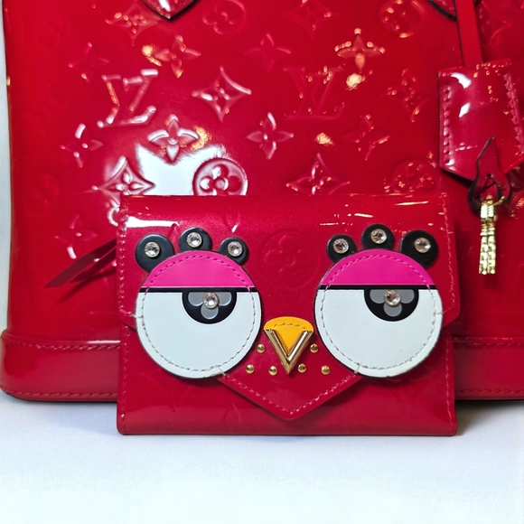 Louis Vuitton Bundle Lockit Bag & Limited Edition Lovely Bird Wallet Red Vernis - Picture 2 of 2